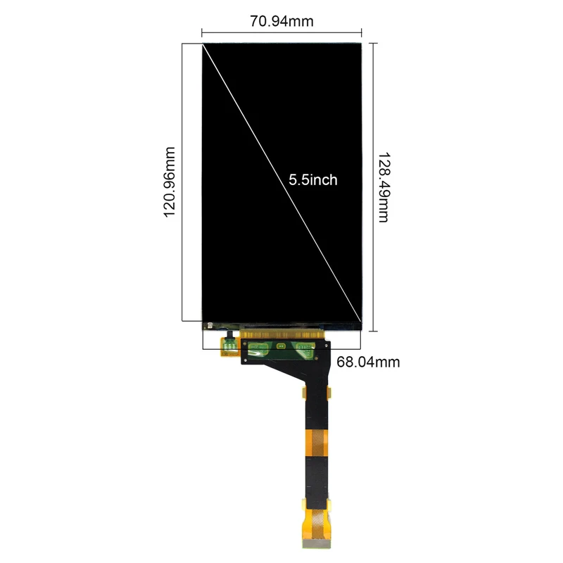 5 5 inch 2k ls055r1sx04 lcd display for sharp 3d 1440x2560 panel hdmi compatible to mipi to printer board removewith backlight free global shipping