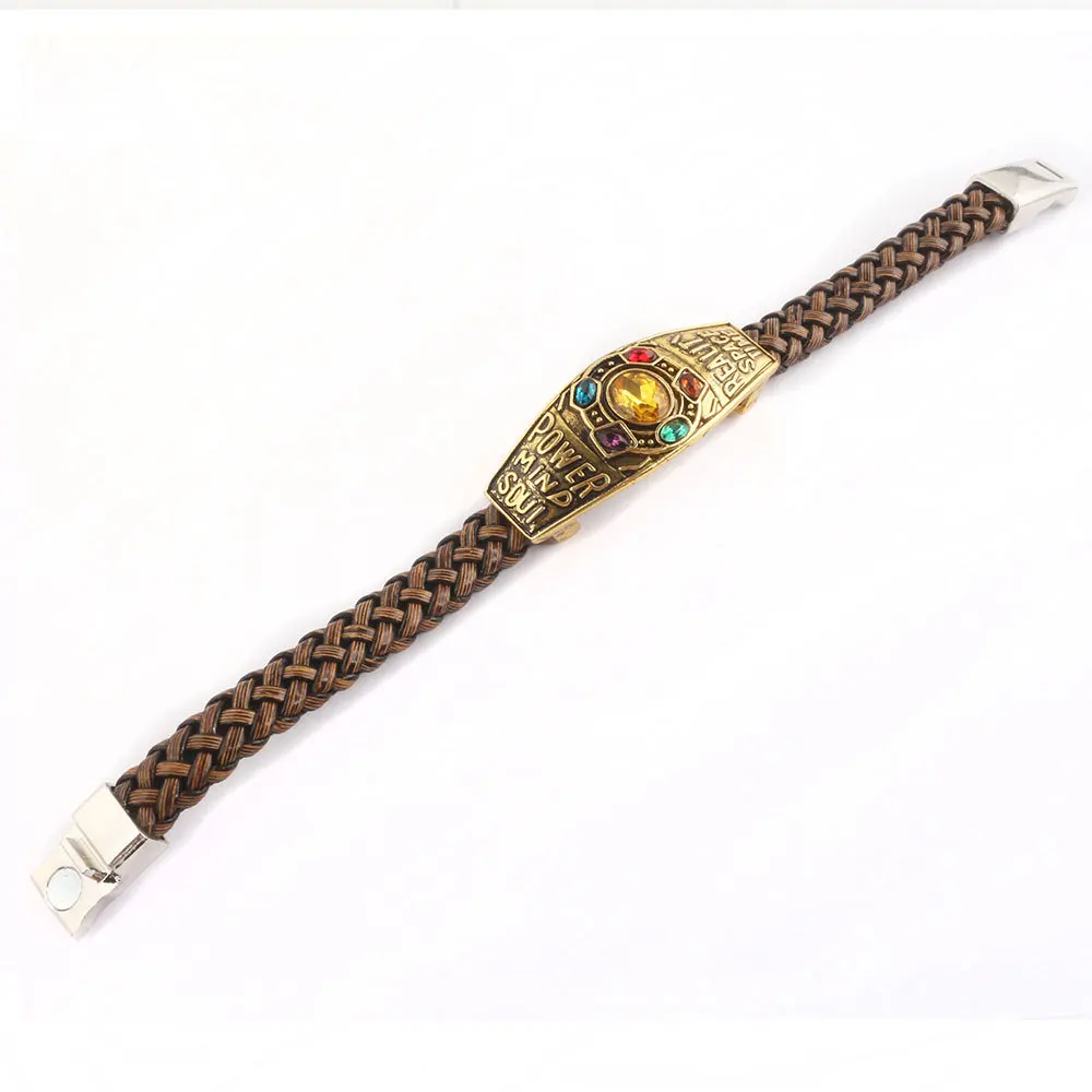 Мстители Endgame Бесконечность браслет для женщин мужчин Мощность Браслет Модные