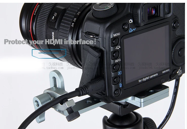 Зажим для кабелей HDMI Saver Clip Quick Release Mount Cheese Plate fr Camera GH4 GH5 | Электроника