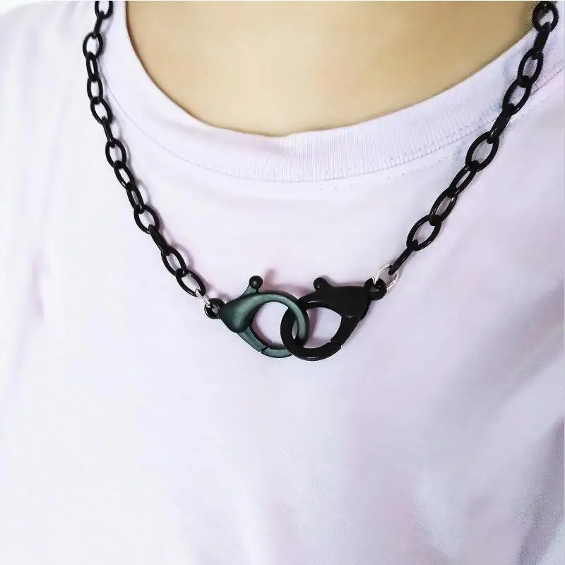 9 pcs new trendy multi function mask chain fashion acrylic link chain for necklace phone bag long chain for women kids men gift free global shipping