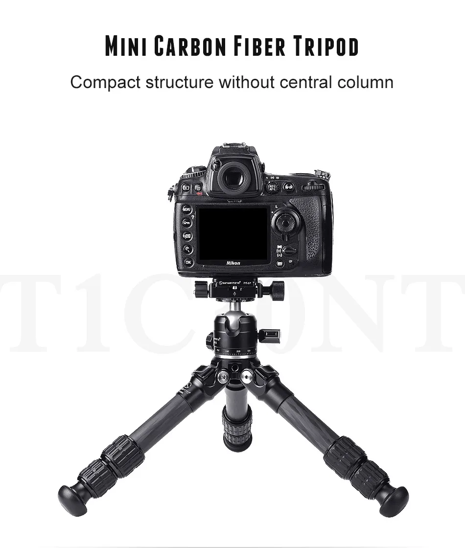 SUNWAYFOTO T1C30N светильник маленький мини карбоновый Dslr штатив для камеры Профессиональный карбоновый штатив для телефона Аксессуары для камеры видео