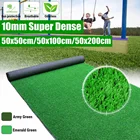 Сверхплотный коврик из искусственной травы, 10 мм, поддельный синтетический пейзаж, для гольфа, дома, сада, двора, биоразлагаемый коврик