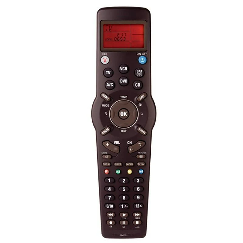 Пульт дистанционного управления для Chunghop RM-991 ТВ/SAT/DVD/CBL/CD/AC/VCR 3xaaa универсальный пульт дистанционного управления обучения в течение 6 сетей в 1 товара