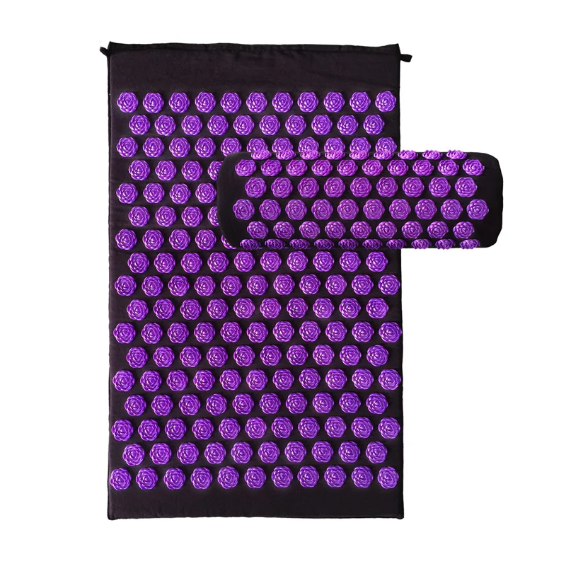 

Massage Yoga Mat Lotus Spike Cushion Acupressure Mat Muscle Relax Massager Acupoint Acupuncture Yoga Mats Pin Cushion + Pillow