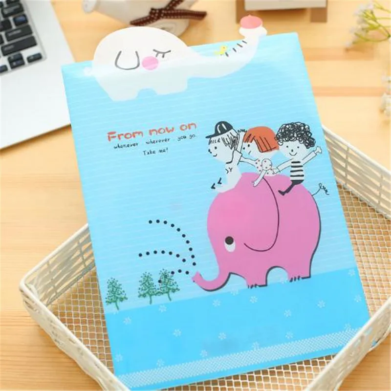 1 шт. A4 папка для файлов в Корейском стиле детские носки с креативными мультяшными