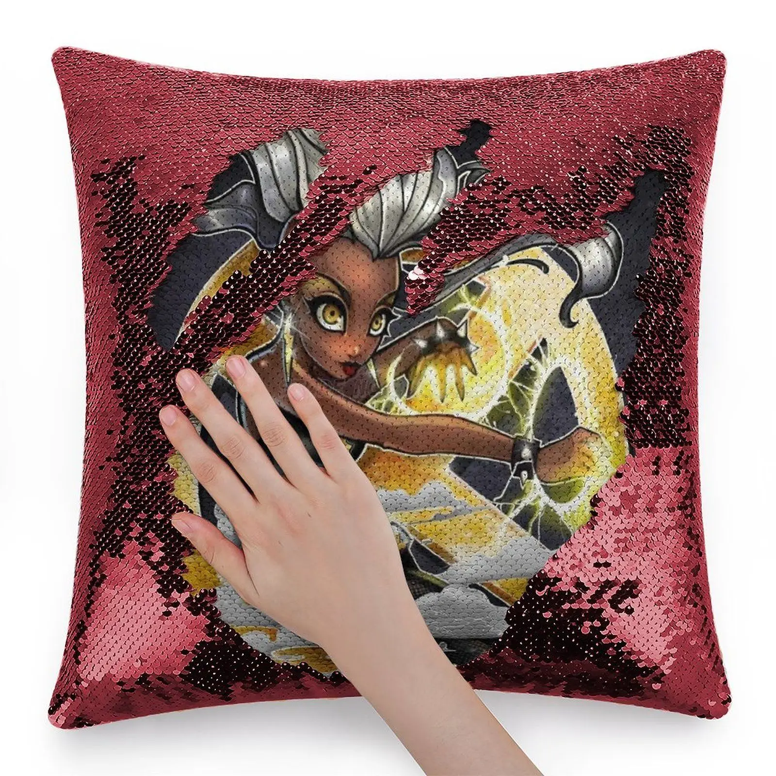 * Наволочка с трещинами поп блестками волшебный чехол для подушек 40 х40 см Русалка