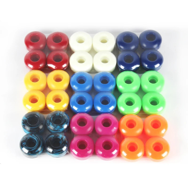 

Best Sell 4pcs Skateboard Wheels 95A Double Rocker Wheels 52mm*32mm PU Downspeed Sliding Wheels