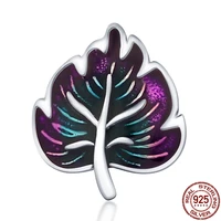 2021 new plata charms of ley silver color maple leaf charmbeas fit original pandora bracelet diy jewelry for women gift