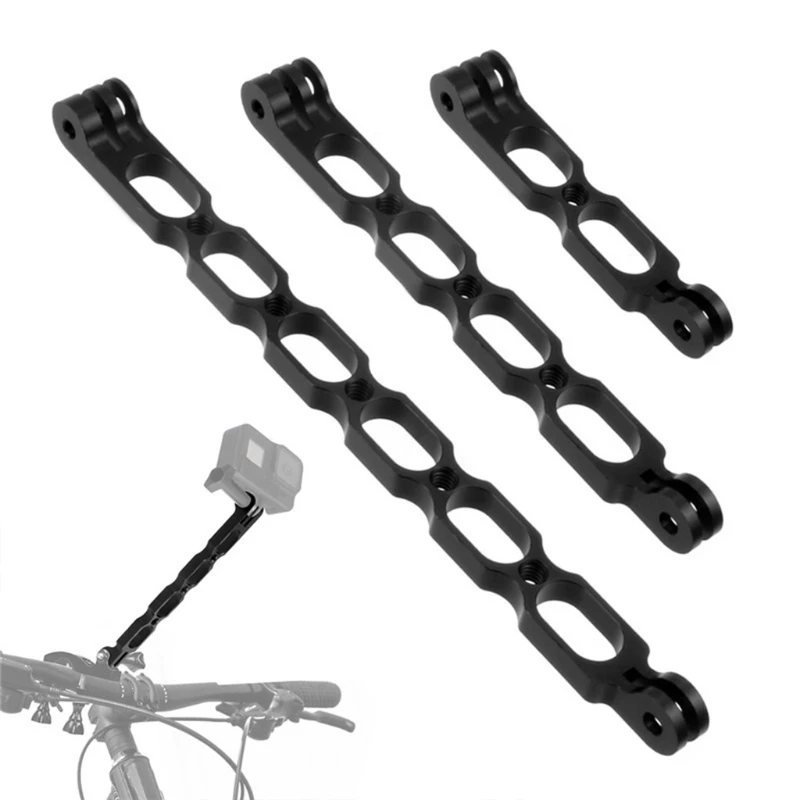 

Compatible with Gopro9 Insta-360 One-X Helmet shooting Stick Stand Aluminum Extension Arm Metal Convenient Mount