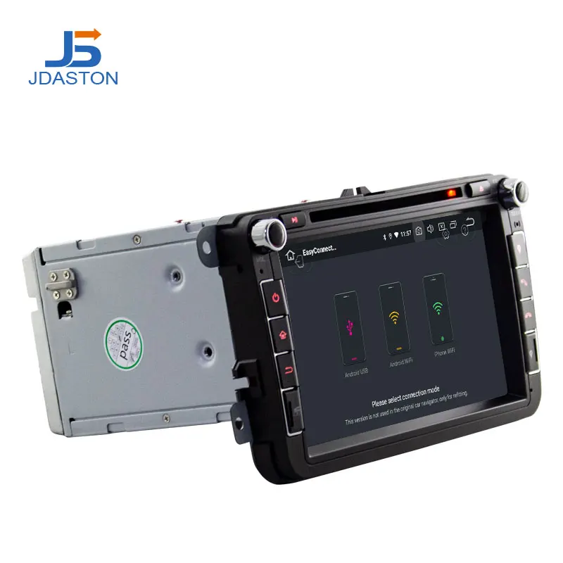 Автомобильный DVD плеер JDASTON 8 дюймов Android 10 0 для Volkswagen POLO PASSAT Golf мультимедийный