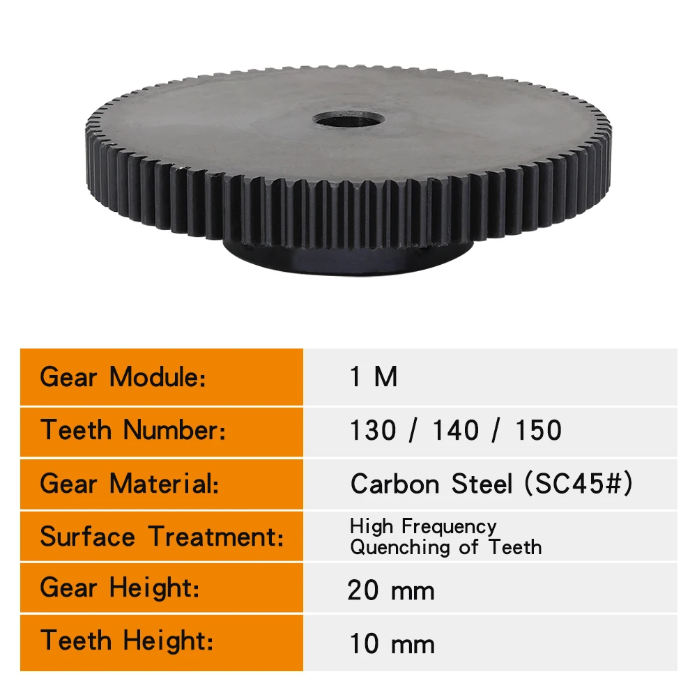 Моторная шестерня 1M-130T/140T/150T/110 зубья SC45 # высокочастотная закаливающая зубчатая