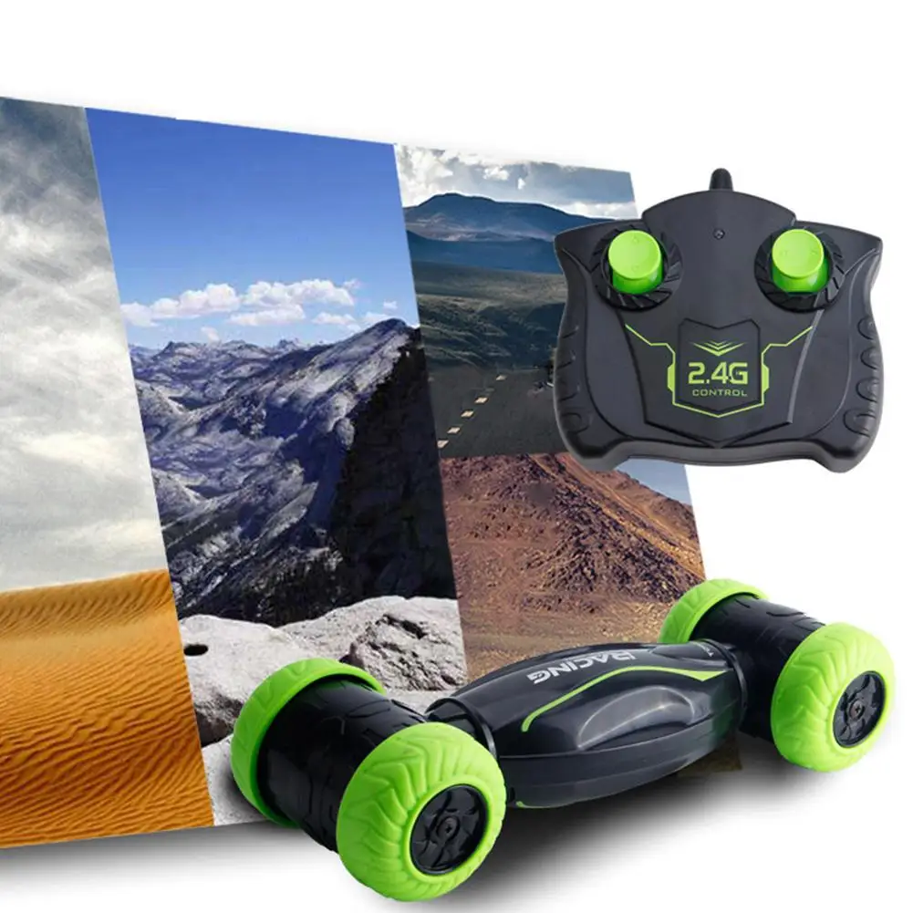 2 4G RC автомобиль вращающийся моделирование двусторонний флип пульт