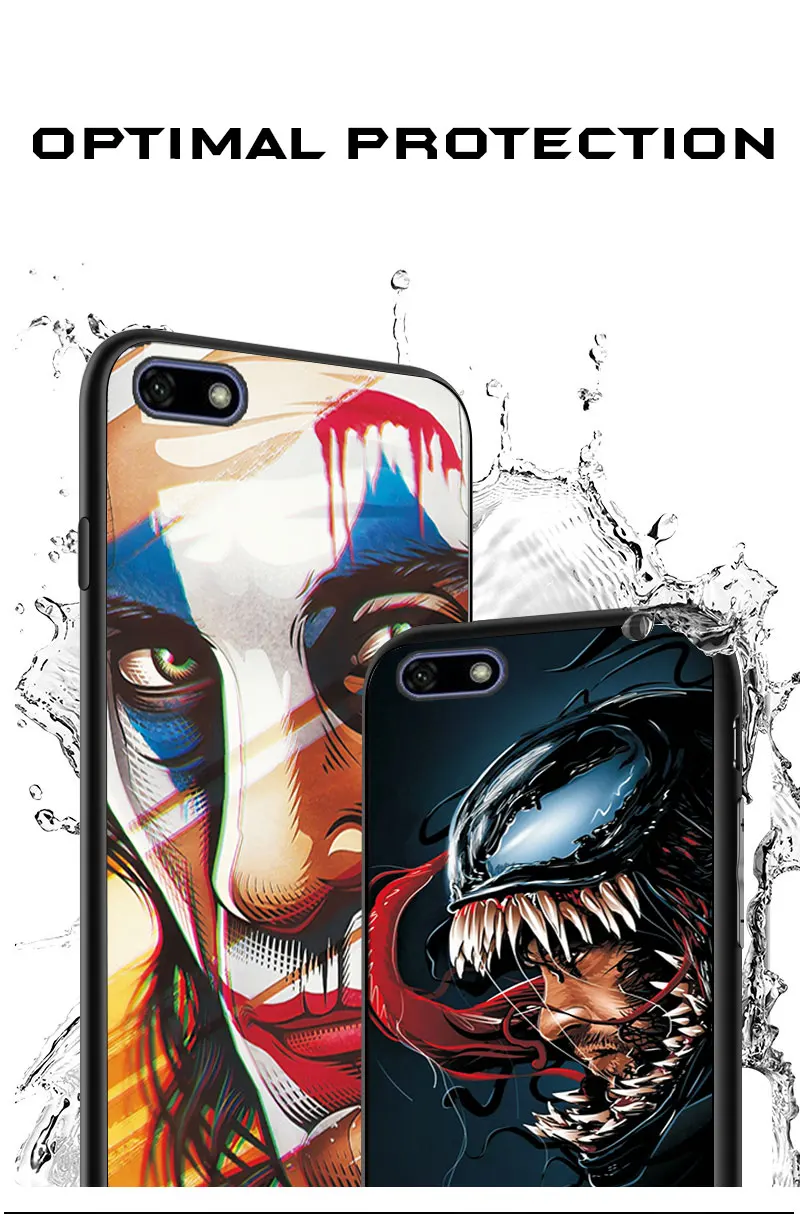 Для huawei Y5 Lite чехол-накладка на Y5 Prime Joker Venom черные чехлы для телефонов из ТПУ для huawei Honor 7A 7S чехол-бампер Y5