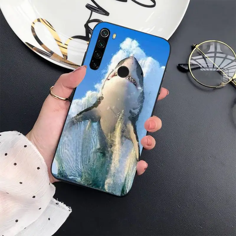 

shark animal sea cute lovely Phone Case For Xiaomi Redmi 7 8 9t a3Pro 9se k20 mi8 max3 lite 9 note 9s 10 pro funda shell cover