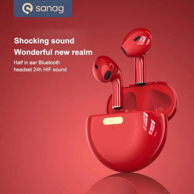 

SanaG Bluetooth-compatible Headset Wireless Third-generation Intelligent Noise Reduction Waterproof Semi-in-ear Wireless Headset