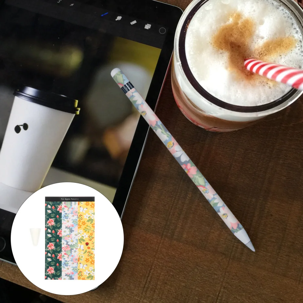 

Drawing Stylus Stickers Pen Stickers with Cap Compatible with Apple Pencil 1