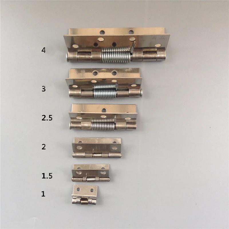 

1 шт. 1-дюймовый 1,5-дюймовый 2-дюймовый 2,5-дюймовый 3-дюймовый 4-дюймовый пружинный шарнир из нержавеющей стали автоматический Наклонный шарнир...