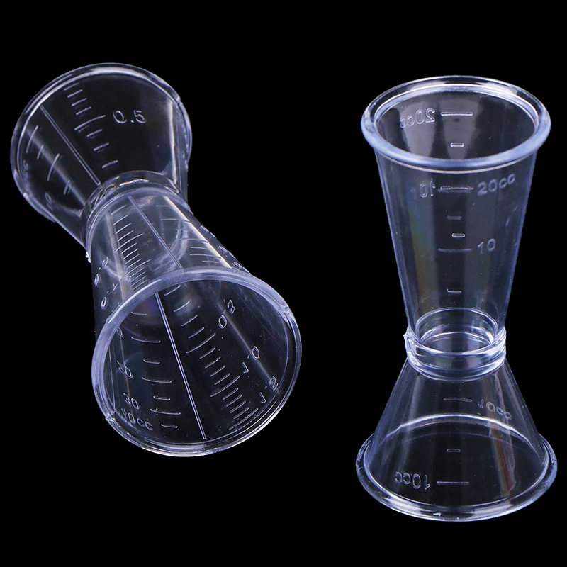 20/40 мл Прозрачный смолы бар вино шейкер для коктейлей двойной выстрел короткие