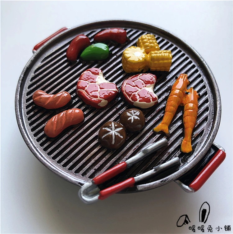 Барбекю гриль колбасные изделия пищевая Смола Наклейка на холодильник