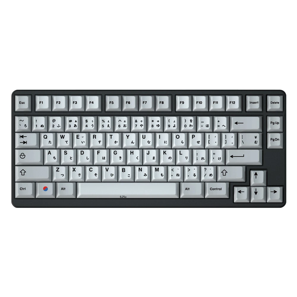 

IDOBAO cherry Personal profile Dark gray + light gray keycapBlack with Japanese rootSuitable for mechanical keyboard