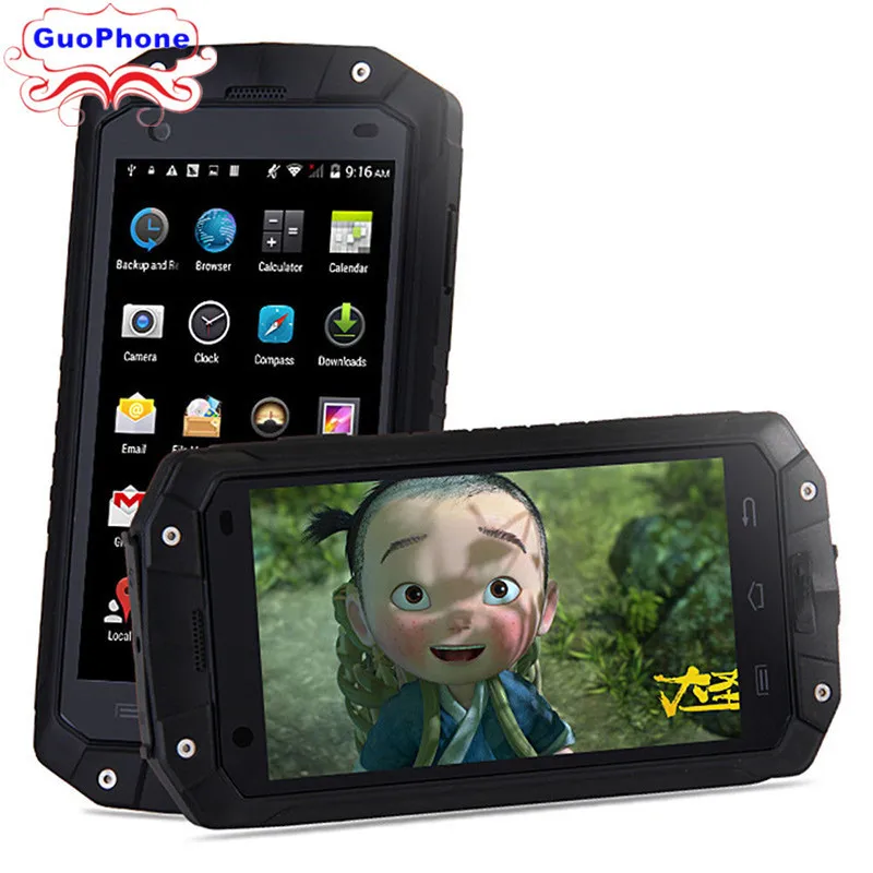 GuoPhone V9 V19 телефон Rover V9 с IP68 MTK6580 2 Гб ОЗУ 16 Гб ПЗУ Android 5,1 3g gps 4,5 дюймов экран водонепроницаемый смартфон