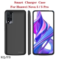 kqjys for huawei nova 5 pro battery case portable power bank smart charging cover for huawei nova 5 battery charger cases