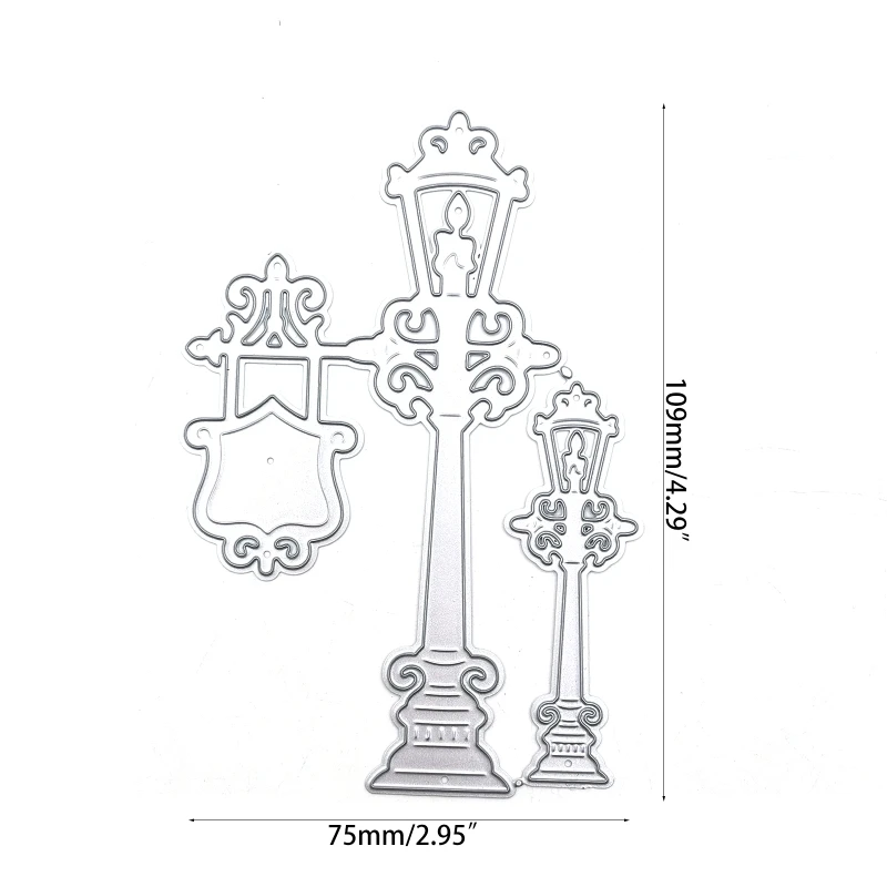 Уличная лампа фестиваль металлическая высечка DIY Скрапбукинг Femplate декоративная
