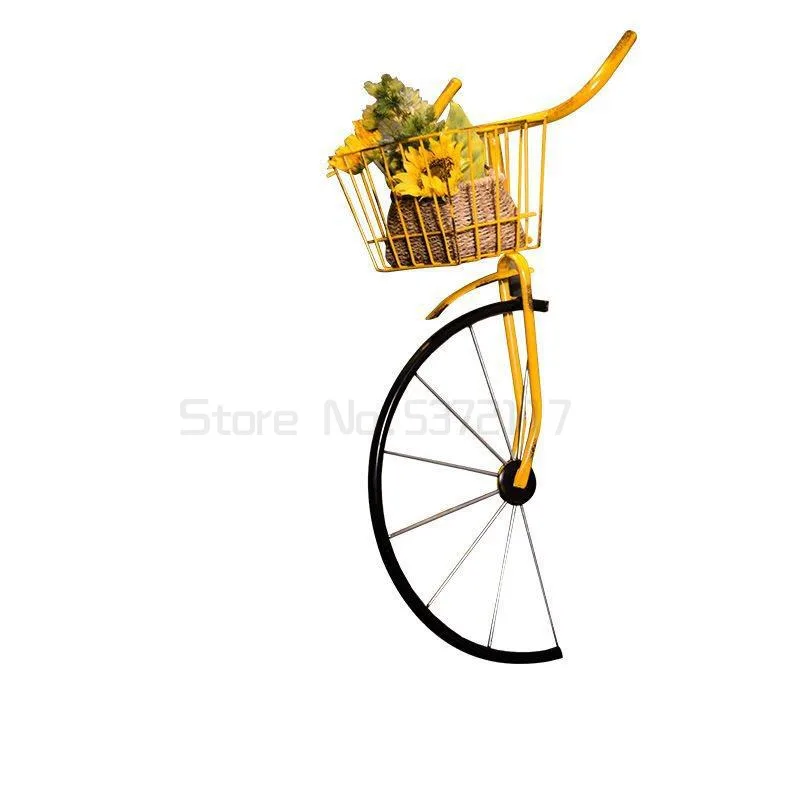 

Retro Creative Wrought iron Bicycle Head Wall Hanging Bicycle Front Wall Decoration Tea Shop Coffee Shop Bar Wall decorations