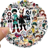 100pcsset anime my hero academia stickers for car luggage snowboard laptop for kids stickers personality suitcase decal sticker