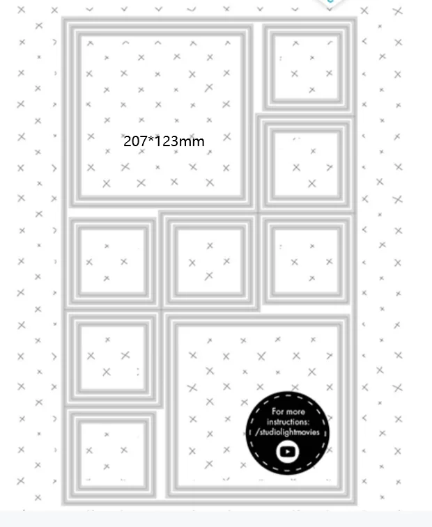 

New Metal cutting dies 3D Essentials Frame 3 cut die mold card Scrapbook paper craft knife mould blade punch stencils