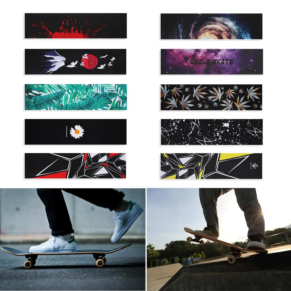 

85*24cm Non-slip Skateboard Deck Sandpaper Grip Tape For Skating Board Deck Sticker Longboarding Skateboard Griptape Accessory