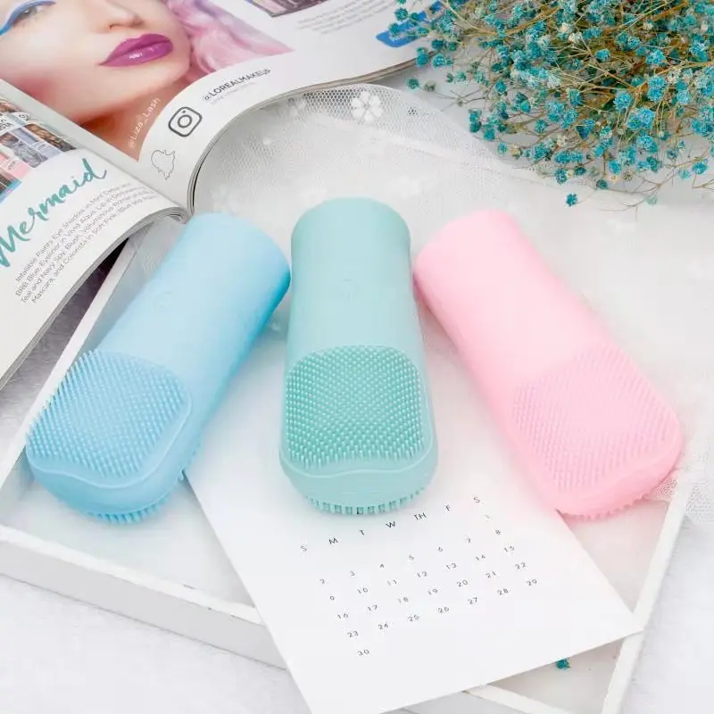 Электрическая Массажная щетка для очищения лица мини-аккумулятор