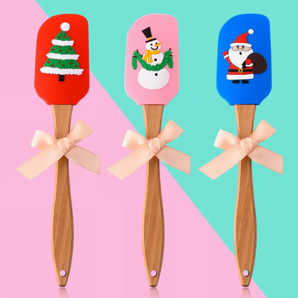 

Multicolor Food Grade Non Stick Kitchen Utensils Silicone Spatula Food-Grade Heat-Resistant Spatula Non-Stick Soft Baking Tool
