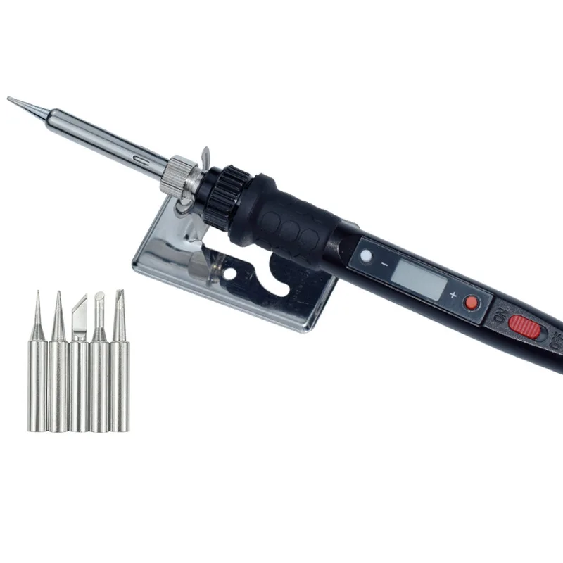 

80W Digital Adjustable Temperature Soldering Iron Rework Station 7PCS Mini LCD Handle Heat Pencil Welding Repair Tools Sets