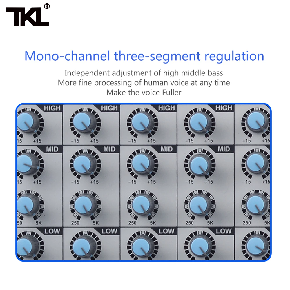 TKL профессиональный звуковой микшер GLSD 8 12 16 каналов с USB bluetooth сценическое