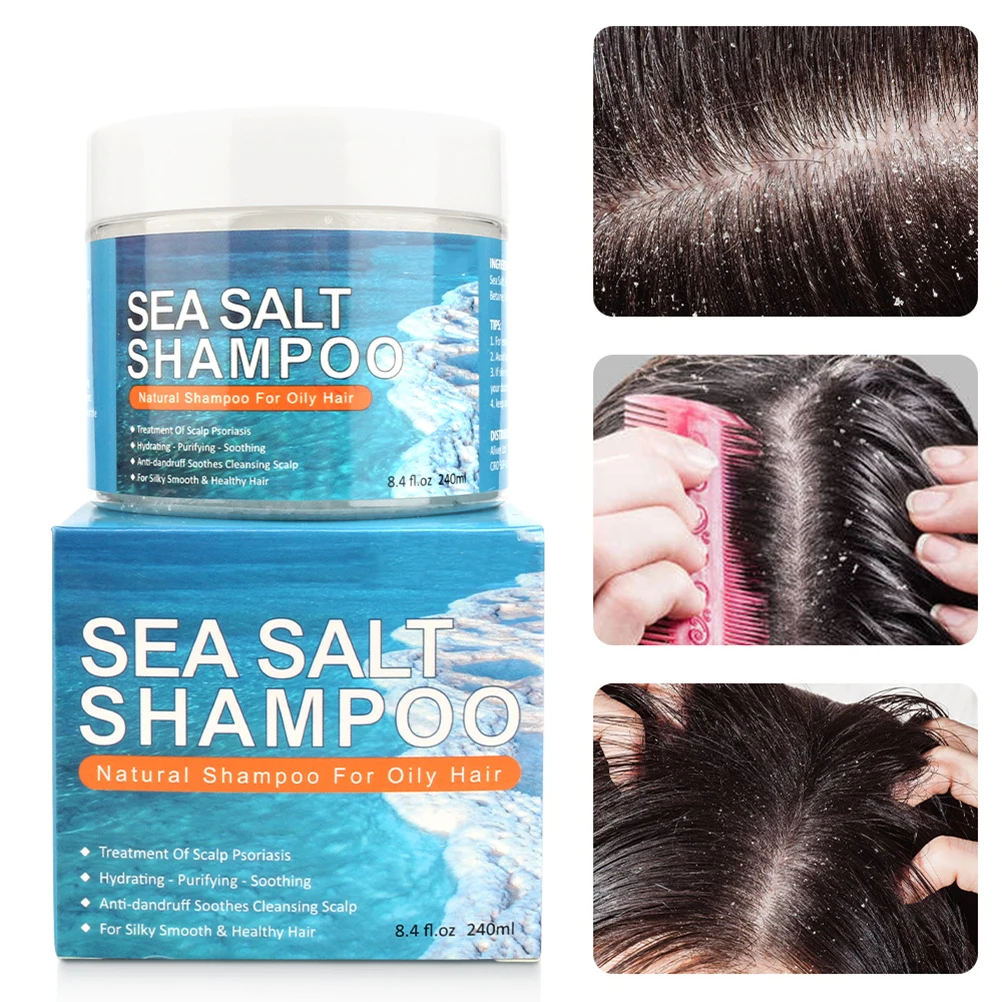 

240ml Original Hair Thickening Sea Salt Shampoo Bar Enhance Hair Root Anti Hair Loss Restoration Grow Shampoos Hair Care