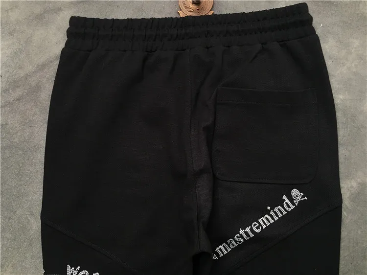 Новинка роскошные высокие брюки 19ss с изображением черепа монстра в полоску