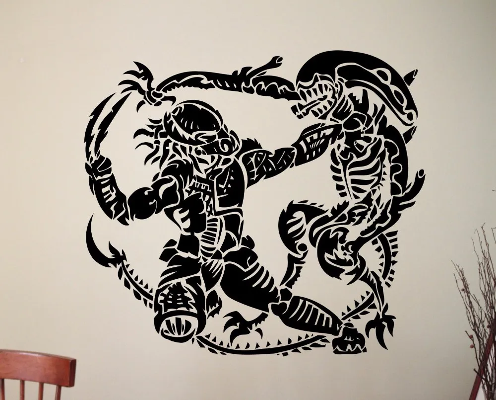 H58cm x W65cm 29 дизайнов, Инопланетянин, наклейка на стену, 1979, фильм, Xenomorph, плакат, виниловая наклейка, для дома, детской комнаты, декор интерьера, в общежитии, студия, художественная Фреска - Цвет: H58cm x W65cm
