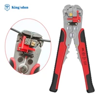 kingsdun set tools wire stripper crimper cable cutters multifunctional stripping tools crimping pliers terminal 0 2 6 0mm2 tool