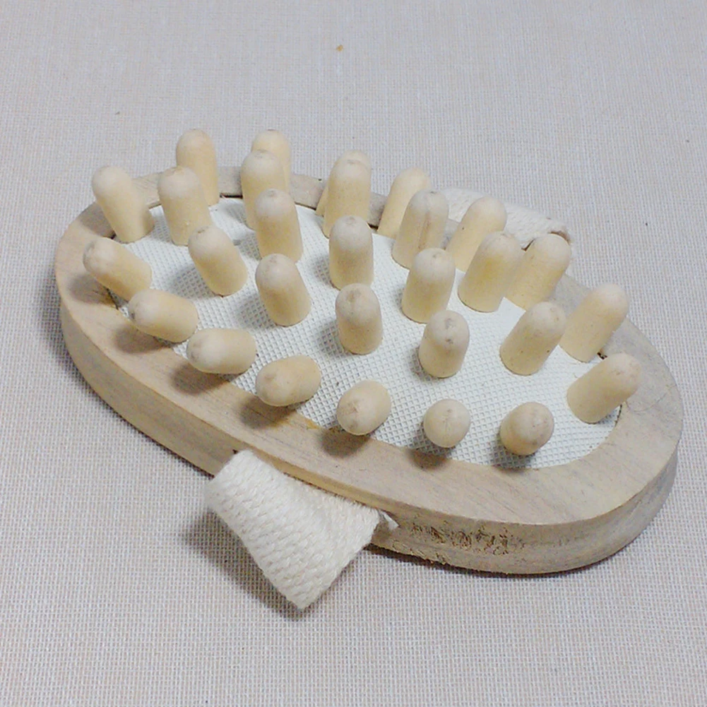 

Hand-Held Natural Wood Wooden Massager Body Brush Cellulite Reduction DFK889