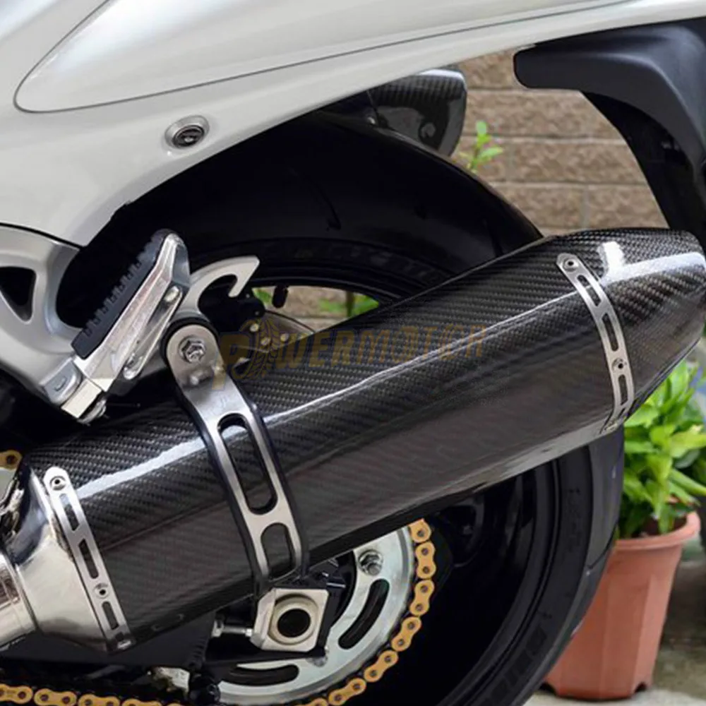 Выхлопной глушитель для мотоцикла из углеродного волокна 51 мм модифицированный