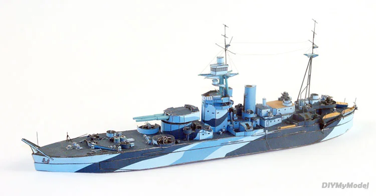 DIYMyModeI-rompecabezas de juguete hecho a mano, modelo de papel artesanal, HMS, Scott, 1:400, regalo, utillaje de pel&iacute;cula-1