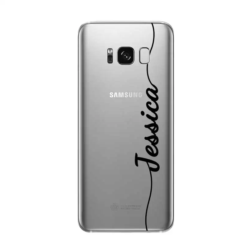 На заказ Ваше имя DIY Модный чехол для samsung Galaxy S5 S6 S7 S8 S9 S10 S10E Lite Edge Plus