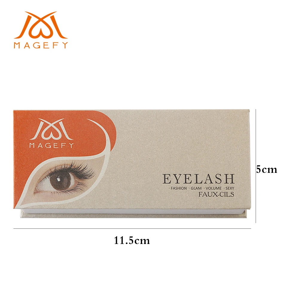 

MAGEFY 3D Thick Mink Eyelashes Full Strip Natural Mink Lashes 10-15mm Makeup False Eyelash Mink Lashes Extension Gift BOX
