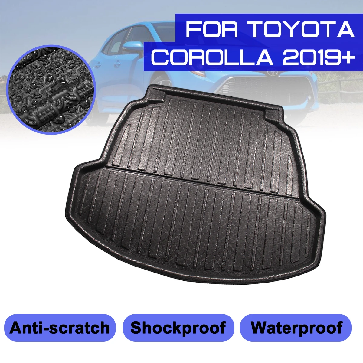 Автомобильный напольный коврик ковер для TOYOTA COROLLA 2019 2020 задний багажник