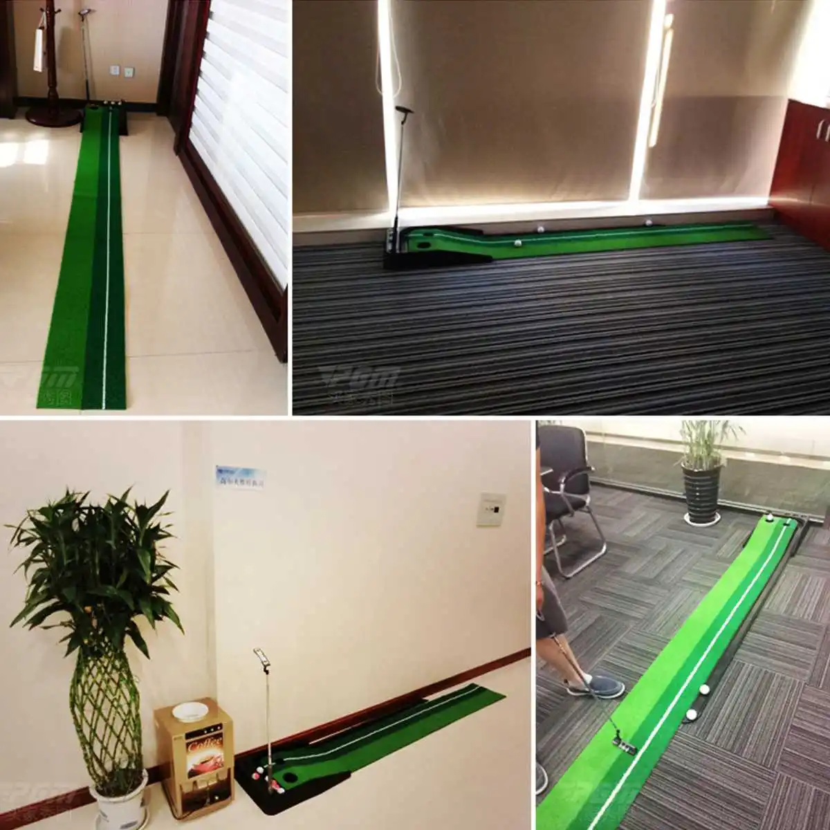 Fiyat 3 Metre Kapalı Golf Atıcı Eğitmen Seti Golf Koyarak Mat Golf Yeşil Eğitmen Chippin Sürüş Isabet Sentetik Golf çim