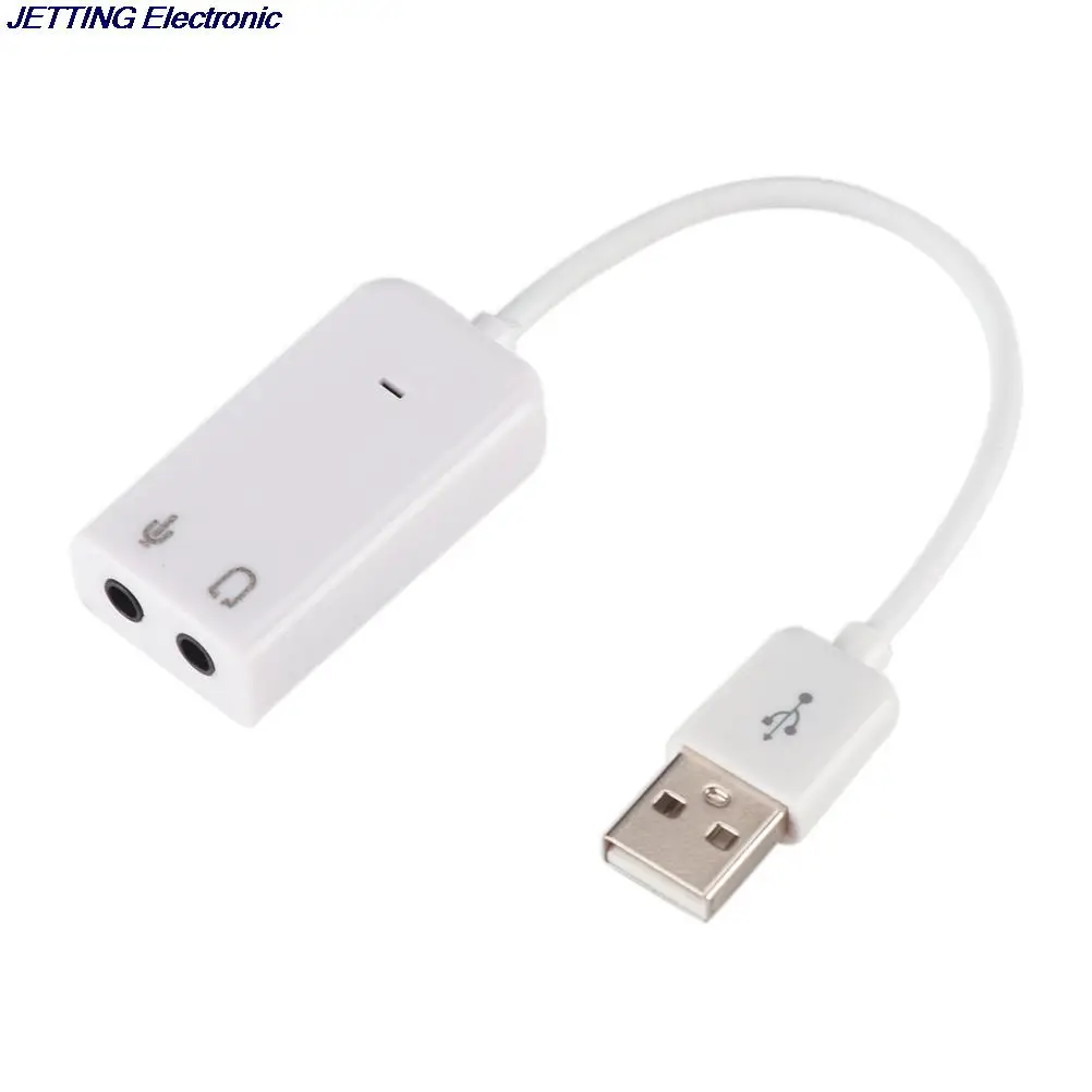 

18,5 см USB 2,0 Виртуальная 7,1 канальная Внешняя USB Аудио Звуковая карта адаптер Звуковые карты для ноутбука ПК Mac с кабелем