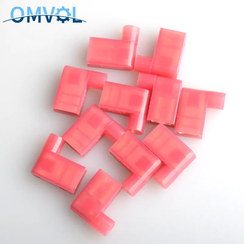 25 шт. нейлоновый флаг женский терминал изолированный 6 3 штекер прямоугольные