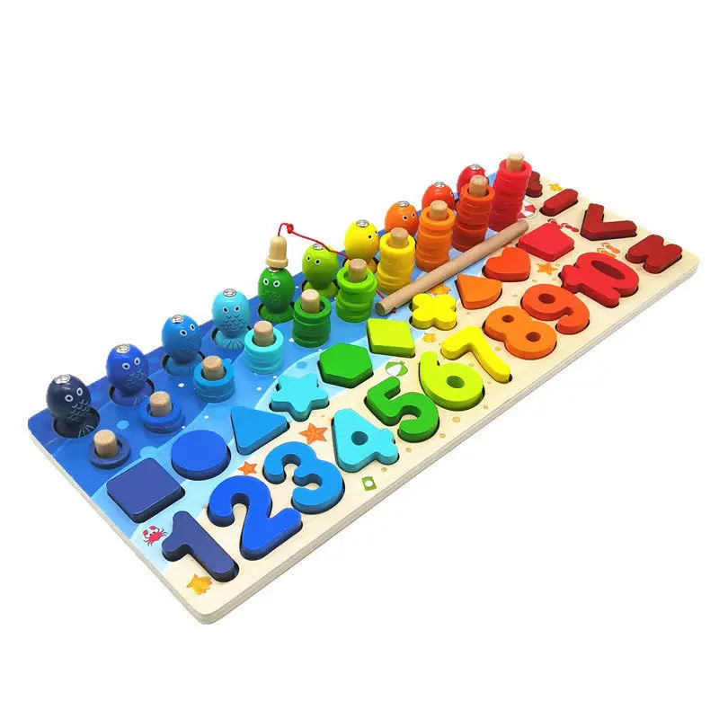 Монтессори детские развивающие деревянные игрушки занятая доска математическая