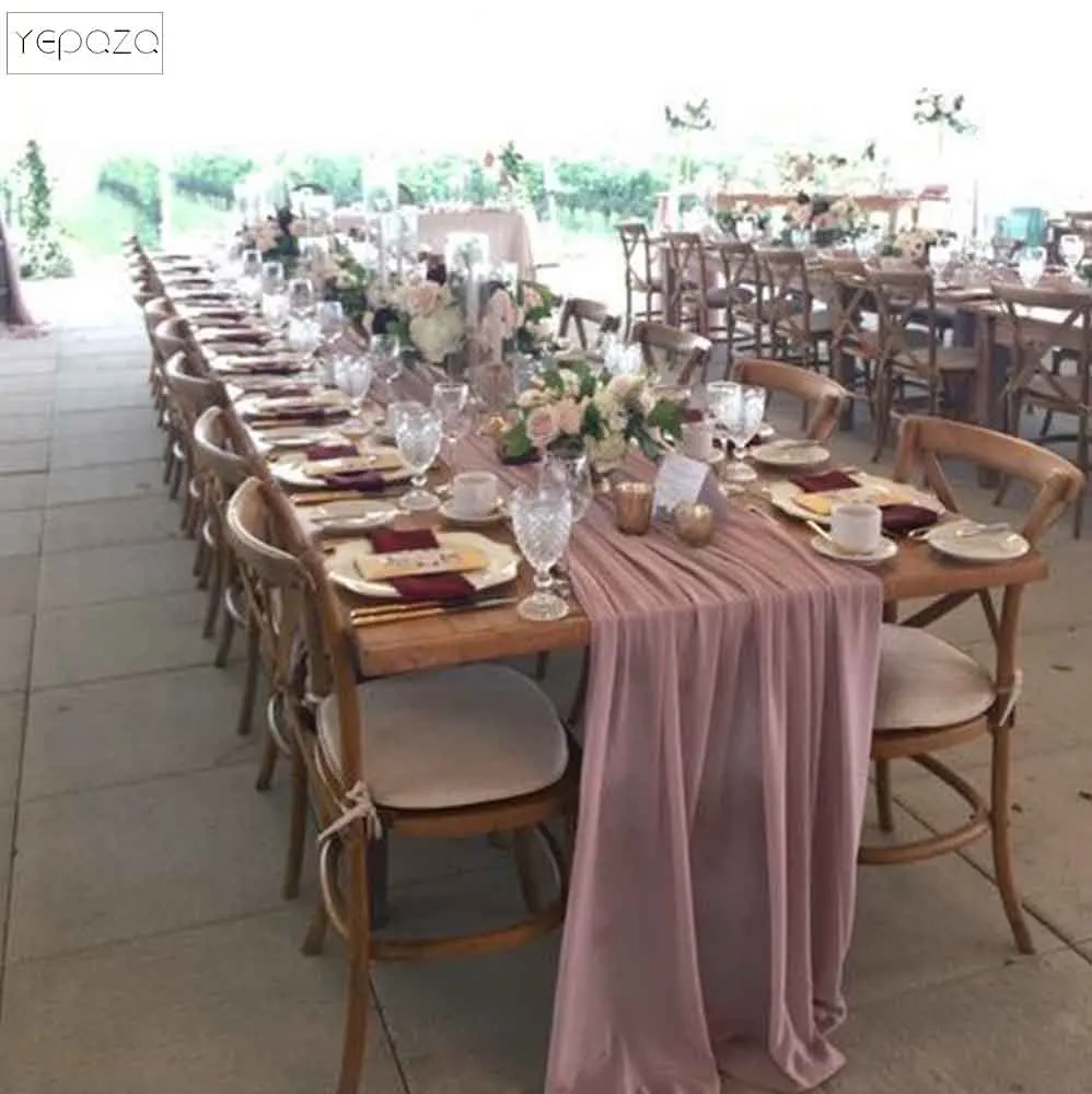 

Gauze table runner Wedding cheesecloth runner dinner table runner personalize 20inch x 33ft